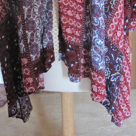Urban Mangoz BoHo Inspired Print BabyDoll Tunic  Brand New  Keyhole Closure in t - Picture 8 of 12